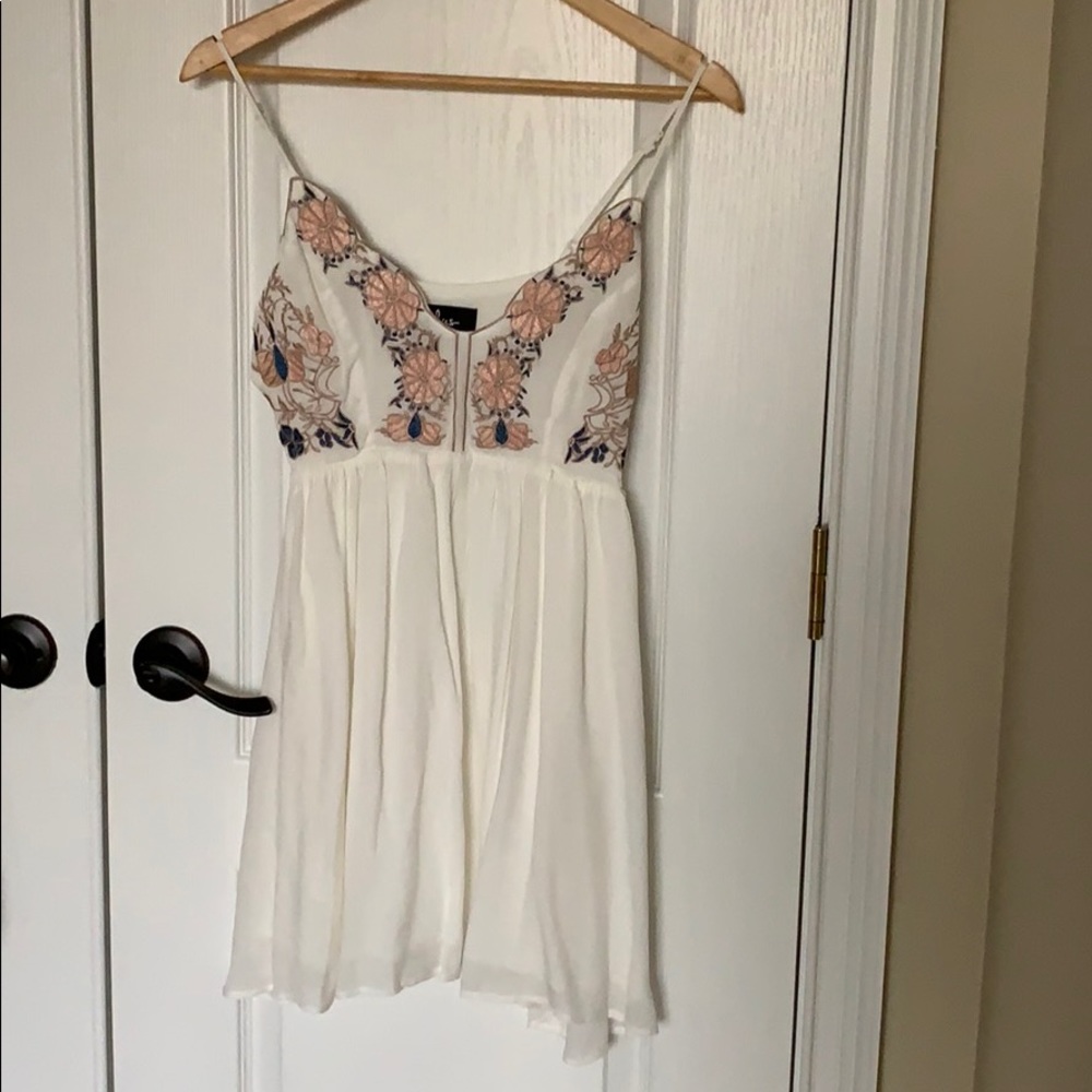 Lulu’s Ivory Embroidered Dress